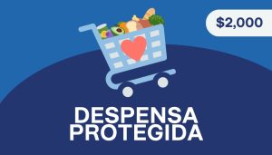 Despensa de $2,000 pesos mensual para tu familia en Walmart o Bodega Aurrera por 1 año